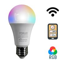 Kit 2 Lâmpada Inteligente RGB 9W Wifi Smart Color Bivolt Foxlux Kit 2 Lâmpada Inteligente RGB 9W Wifi Smart Color Bivolt Foxlux