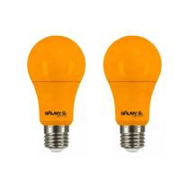 Kit 2 Lâmpada Led A60 9w E27 Amarela Anti Inseto Mosquito Kit 2 Lâmpada Led A60 9w E27 Amarela Anti Inseto Mosquito