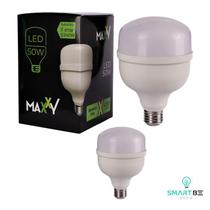 kit 2 Lâmpada LED Bulbo 50W Fria - Maxxy