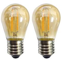 Kit 2 Lâmpada Led Filamento G45 2W 2200K Retrô Vintage Delis