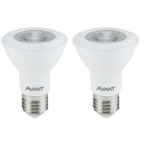 Kit 2 Lâmpada Led Par20 7w Bivolt E27 Branco Frio - Avant