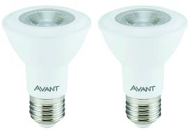 Kit 2 Lâmpada Led Par20 7w Bivolt E27 Branco Frio - Avant