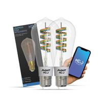 Kit 2 Lampada Led Pera Smart Inteligente Wi Fi 6w 2700K/6500K/RGB Bivolt Cod: 290812578-2 Neo Avant