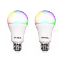 Kit 2 Lâmpada Smart Led Inteligente Wifi 9w Bivolt Rgb 7100 Galaxy Kit 2 Lâmpada Smart Led Inteligente Wifi 9w Bivolt Rgb 7100 Galaxy