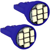 Kit 2 Lâmpadas 8 Led T10 W5w Pingo Colorida 12v 5 Watts Azul Kit 2 Lâmpadas 8 Led T10 W5w Pingo Colorida 12v 5 Watts Azul