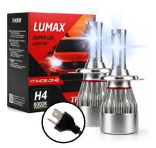 Kit 2 Lâmpadas Automotiva Super Led H4 8000k 12/24v Farol Thork Kit 2 Lâmpadas Automotiva Super Led H4 8000k 12/24v Farol Thork