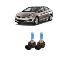 Kit 2 Lampadas Brancas Farol De Milha H8 Hyundai Elantra