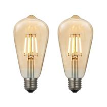 Kit 2 Lâmpadas Filamento Led Vintage ST64 - Bivolt Kit 2 Lâmpadas Filamento Led Vintage ST64 - Bivolt