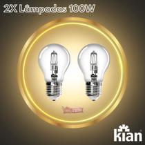 Kit 2 Lâmpadas Halógena Kian Churrasqueira 100W E27 110v