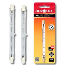 Kit 2 Lâmpadas Halógena Palito 300W 220V J118 Ourolux
