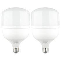 Kit 2 Lâmpadas Led 50W 6500K E27 Bulbo Alta Potência Branco