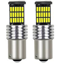 kIT 2 Lâmpadas Led BA15s P21W 1156 45 Leds Canbus Branca