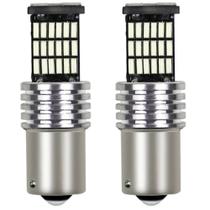 Kit 2 Lâmpadas Led BA15s P21W 1156 45 Leds Canbus Vermelha