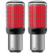 Kit 2 Lâmpadas Led BAY15D P21/5W 1157 144 Leds Canbus Vermelha