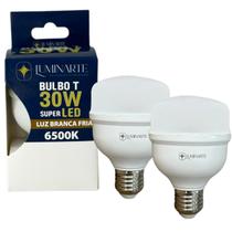Kit 2 Lâmpadas Led Bulbo 30w E27 Branco Frio Inmetro Luminarte