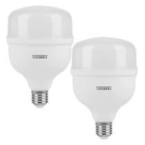 Kit 2 Lâmpadas Led Bulbo 40w E27 Branco Frio Inmetro Taschibra