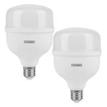 Kit 2 Lâmpadas Led Bulbo 50w E27 Branco Frio Inmetro Taschibra