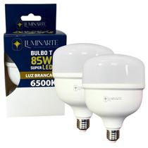 Kit 2 Lâmpadas Led Bulbo 85w E27 Branco Frio Inmetro Luminarte