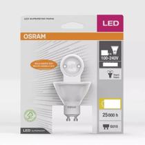 Kit 2 Lâmpadas Led Dicroica MR16 GU10 5W Bivolt 5000k 500Lumens OSRAM