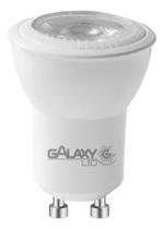 Kit 2 Lâmpadas Led Dimerizavel Mini Dicroica Mr11 Gu10 4w Branco Quente 3000k 127V Galaxy