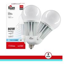Kit 2 Lâmpadas Led Industrial 80w 6500k Bivolt E27 Kian 12726