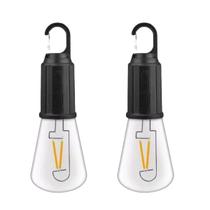 Kit 2 Lâmpadas Led Recarregavel Camping Barraca Pesca USB-C Kit 2 Lâmpadas Led Recarregavel Camping Barraca Pesca USB-C