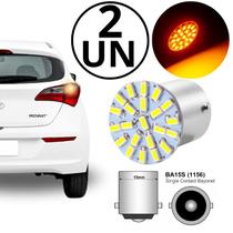 Kit 2 Lampadas LED Seta Ambar 12v com 22 LEDs 1 Polo Automotivo