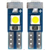 Kit 2 Lâmpadas Led T5 W3W Canbus Iluminação Branca 12v