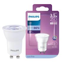 Kit 2 Lampadas Mini Dicroicas Led Gu10 3,5W Philips