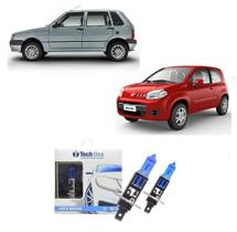 Kit 2 Lampadas Super Branca para Farol De Milha H1 para Fiat Uno Mille Fire Vivace Way Sporting