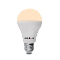 Kit 2 Lâmpadas Superled 12W Bivolt Luz Morna 3000K Ourolux