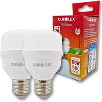 KIT 2 Lampadas SuperLed alta Potencia Ourolux 20W E27 6500K KIT 2 Lampadas SuperLed alta Potencia Ourolux 20W E27 6500K