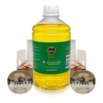 Kit 2 Lamparinas Decor Sensações + 500Ml De Fluido Citronela