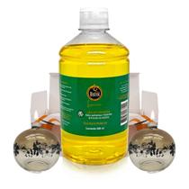 KIT 2 LAMPARINAS DECOR SENSAÇÕES + 500ml DE FLUIDO CITRONELA