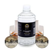 Kit 2 Lamparinas Decorativas Sensações + 500Ml De Fluido