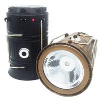 Kit 2 Lampiões Solar Lanterna De Emergencia Led Recarregável