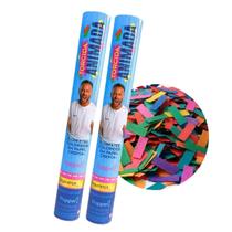 Kit 2 Lança Confete Colorido Torcida Copa Neymar Popper Kit 2 Lança Confete Colorido Torcida Copa Neymar Popper