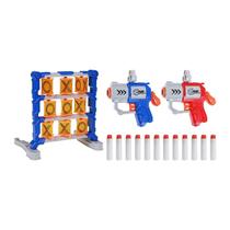 Kit 2 Lança Dardos com Alvo Divertido e 12 Balas Espuma Kit 2 Lança Dardos com Alvo Divertido e 12 Balas Espuma