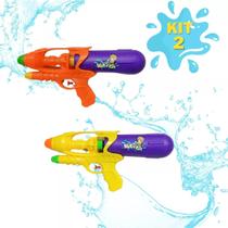 Kit 2 Lançadores De Água 30cm Brinquedo De Verão Infantil E Praia