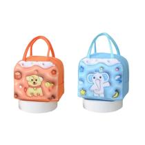 Kit 2 Lancheira Escolar De Desenho Animado Infantil Bolsa Portátil Linha Premium