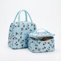Kit 2 Lancheira Térmica Reforçada Marmita Quente Frio Desenhos Bolsa Termica Modelo:Flores Kit 2 Lancheira Térmica Reforçada Marmita Quente Frio Desenhos Bolsa Termica Modelo:Flores
