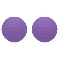 kIT 2 Lanterna Japonesa Papel 40 cm Roxa