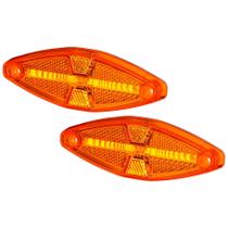 Kit 2 Lanterna Lateral Led Amarelo Sinalsul 20563am