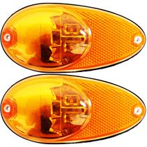 KIT 2 Lanterna Lateral Ônibus Bolha Dupla Função 5 Led BIVOLT