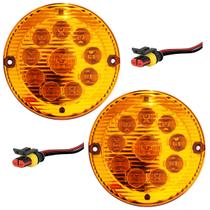 KIT 2 Lanterna Traseira Ônibus Caminhão 155mm 10 LED 24V AM c/Conector KIT 2 Lanterna Traseira Ônibus Caminhão 155mm 10 LED 24V AM c/Conector