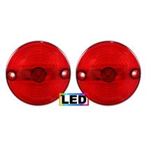 KIT 2 Lanterna Vigia Ônibus 70mm LED BIVOLT Vermelho KIT 2 Lanterna Vigia Ônibus 70mm LED BIVOLT Vermelho