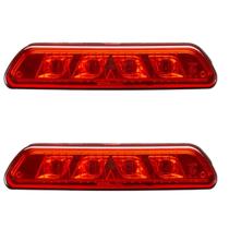 Kit 2 Lanterna Vigia Traseira Ônibus Neobus New Road 4 LED RUBI 24V