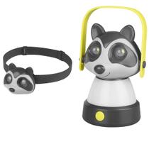 kit 2 Lanternas de LED Infantil Animal Guaxinin Acampamento e Atividades ao Ar Livre kit 2 Lanternas de LED Infantil Animal Guaxinin Acampamento e Atividades ao Ar Livre