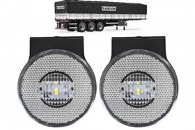Kit 2 Lanternas Lateral Carreta Randon Led Bivolt Branca