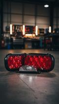 Kit 2 Lanternas LED 12V Traseiras + Luz de Placa